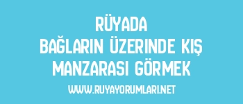 Rüyada Bağların Üzerinde Kış Manzarası Görmek