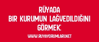 Rüyada Bir Kurumun Lağvedildiğini Görmek: