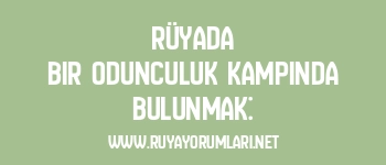 Rüyada Bir Odunculuk Kampında Bulunmak: