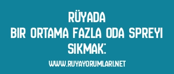 Rüyada Bir Ortama Fazla Oda Spreyi Sıkmak: