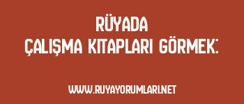 Rüyada Çalışma Kitapları Görmek: