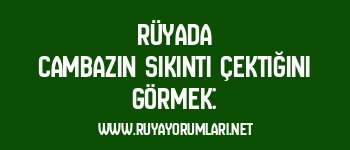 Rüyada Cambazın Sıkıntı Çektiğini Görmek: