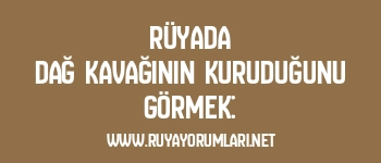 Rüyada Dağ Kavağının Kuruduğunu Görmek: