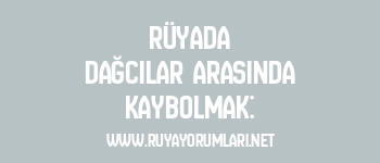 Rüyada Dağcılar Arasında Kaybolmak: