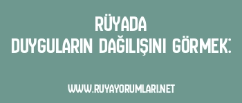 Rüyada Duyguların Dağılışını Görmek: