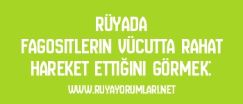 Rüyada Fagositlerin Vücutta Rahat Hareket Ettiğini Görmek: