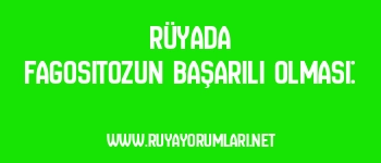 Rüyada Fagositozun Başarılı Olması: