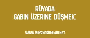Rüyada Gabin Üzerine Düşmek: