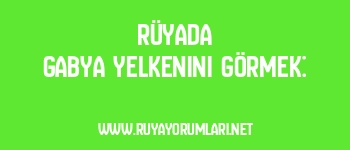 Rüyada Gabya Yelkenini Görmek: