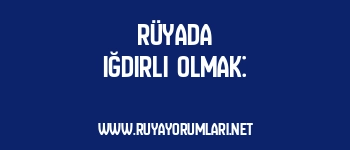 Rüyada Iğdırlı Olmak: