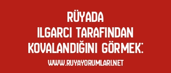 Rüyada Ilgarcı Tarafından Kovalandığını Görmek:
