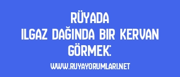 Rüyada Ilgaz Dağında Bir Kervan Görmek: