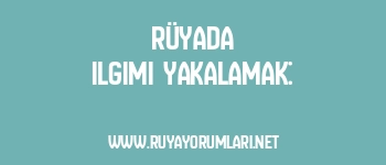 Rüyada Ilgımı Yakalamak: