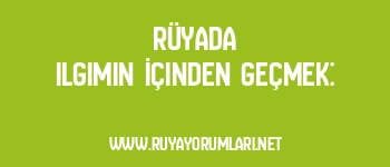 Rüyada Ilgımın İçinden Geçmek: