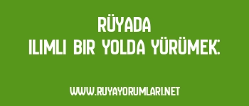 Rüyada Ilımlı Bir Yolda Yürümek: