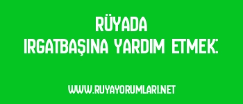 Rüyada Irgatbaşına Yardım Etmek:
