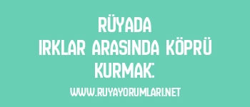 Rüyada Irklar Arasında Köprü Kurmak: