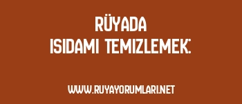 Rüyada Isıdamı Temizlemek:
