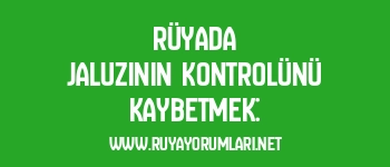 Rüyada Jaluzinin Kontrolünü Kaybetmek:
