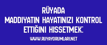 Rüyada Maddiyatın Hayatınızı Kontrol Ettiğini Hissetmek: