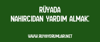 Rüyada Nahırcıdan Yardım Almak: