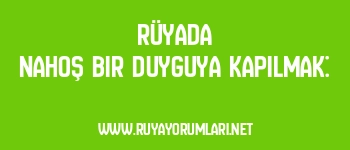 Rüyada Nahoş Bir Duyguya Kapılmak:
