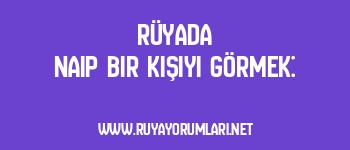 Rüyada Naip Bir Kişiyi Görmek: