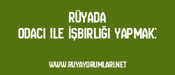 Rüyada Odacı ile İşbirliği Yapmak: