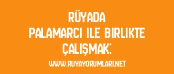 Rüyada Palamarcı ile Birlikte Çalışmak: