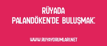 Rüyada Palandöken’de Buluşmak: