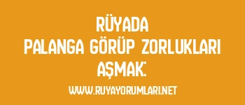 Rüyada Palanga Görüp Zorlukları Aşmak: