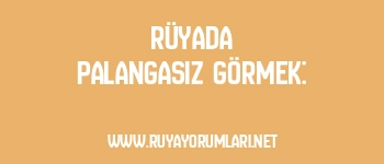 Rüyada Palangasız Görmek: