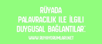 Rüyada Palavracılık ile İlgili Duygusal Bağlantılar: