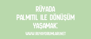 Rüyada Palmitil ile Dönüşüm Yaşamak: