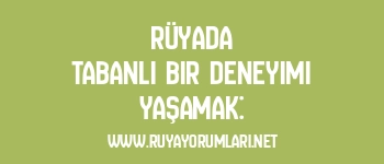 Rüyada Tabanlı Bir Deneyimi Yaşamak: