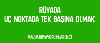 Rüyada Uç Noktada Tek Başına Olmak: