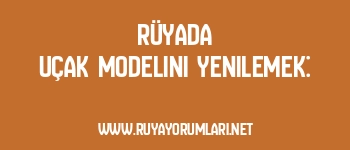 Rüyada Uçak Modelini Yenilemek: